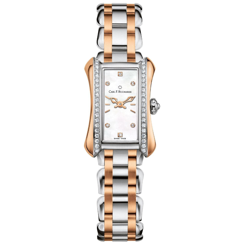 Carl F. Bucherer Alacria Princess Women's 21mm Watch 00.10703.07.77.31 – Swiss Made, Quartz Movement, Mother-of-Pearl Dial, 30m Water Resistance
