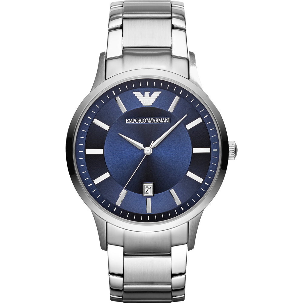 Emporio Armani 43mm Quartz Blue Dial Men's Watch AR11180