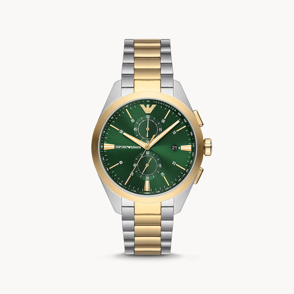 Emporio Armani AR11511 Chronograph 43mm Quartz Two-Tone Men’s Watch
