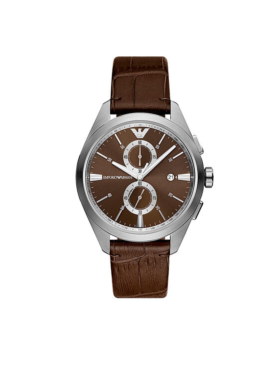 Emporio Armani Chronograph AR11482 43 mm Brown Dial Mens Watch