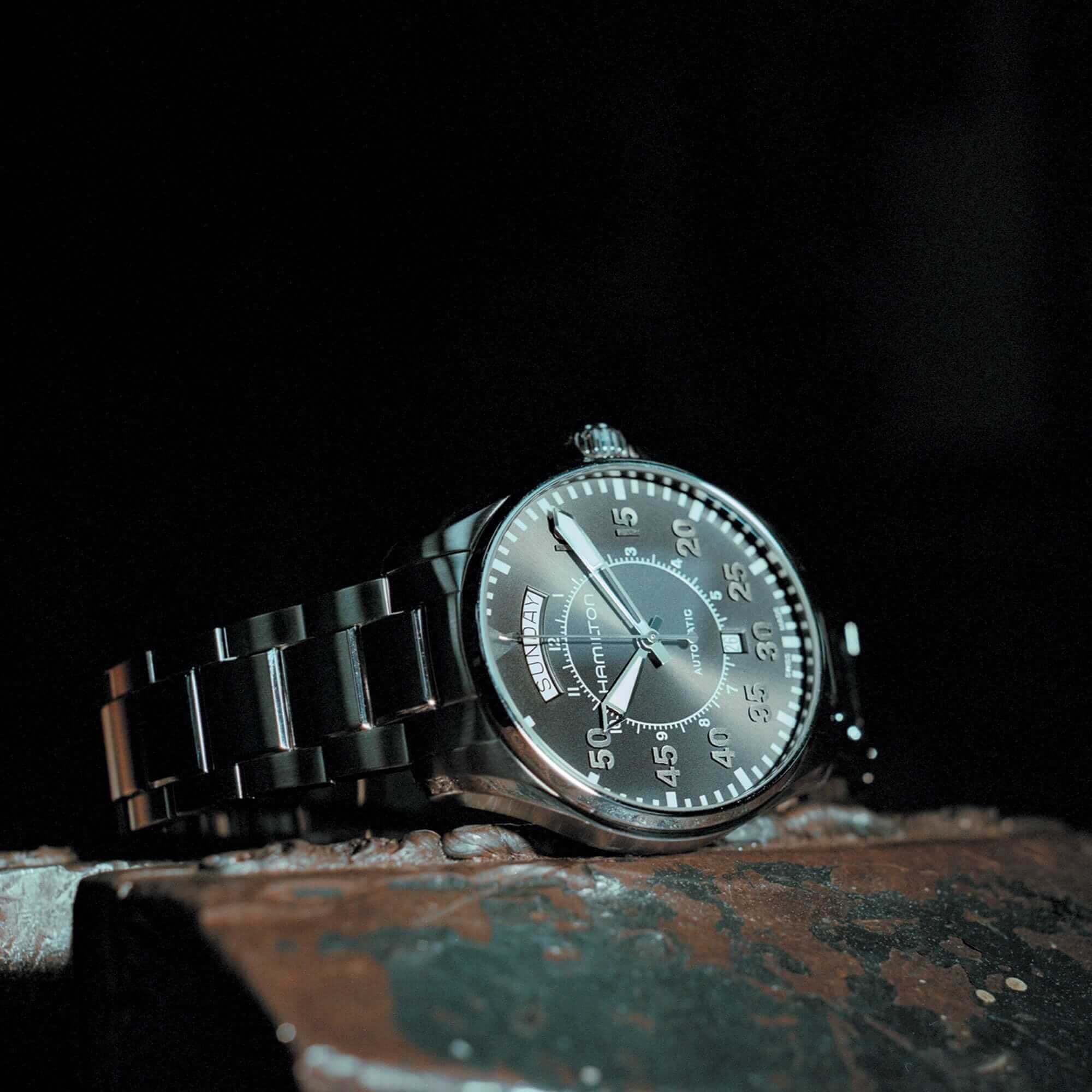 Hamilton Khaki Aviation Pilot Day Date Watch H64615135