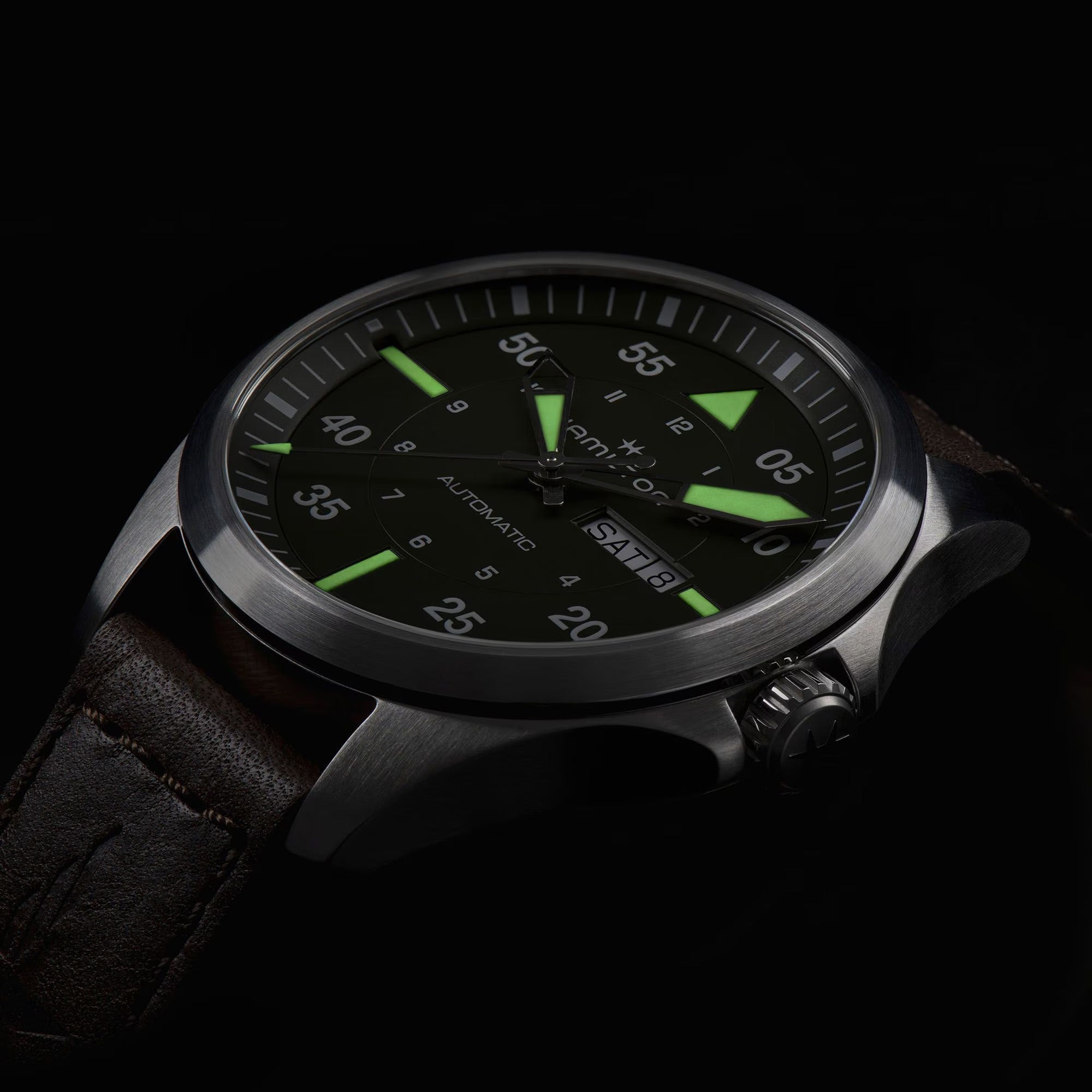 Hamilton Khaki Aviation Pilot Day Date Watch H64635560