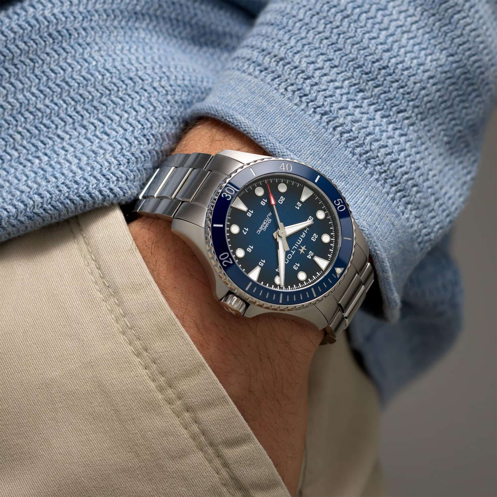 Hamilton Khaki Navy Scuba Auto Automatic 43mm Watch H82505140