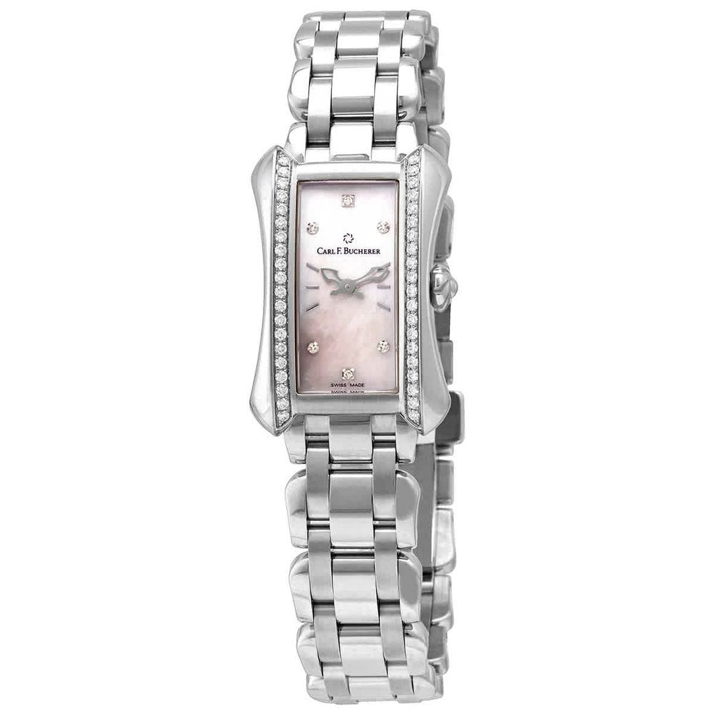 Carl F. Bucherer Alacria Princess Women's 21mm Watch 00.10703.08.77.31 – Swiss Made, Quartz Movement, Diamond Bezel, 30M Water Resistance