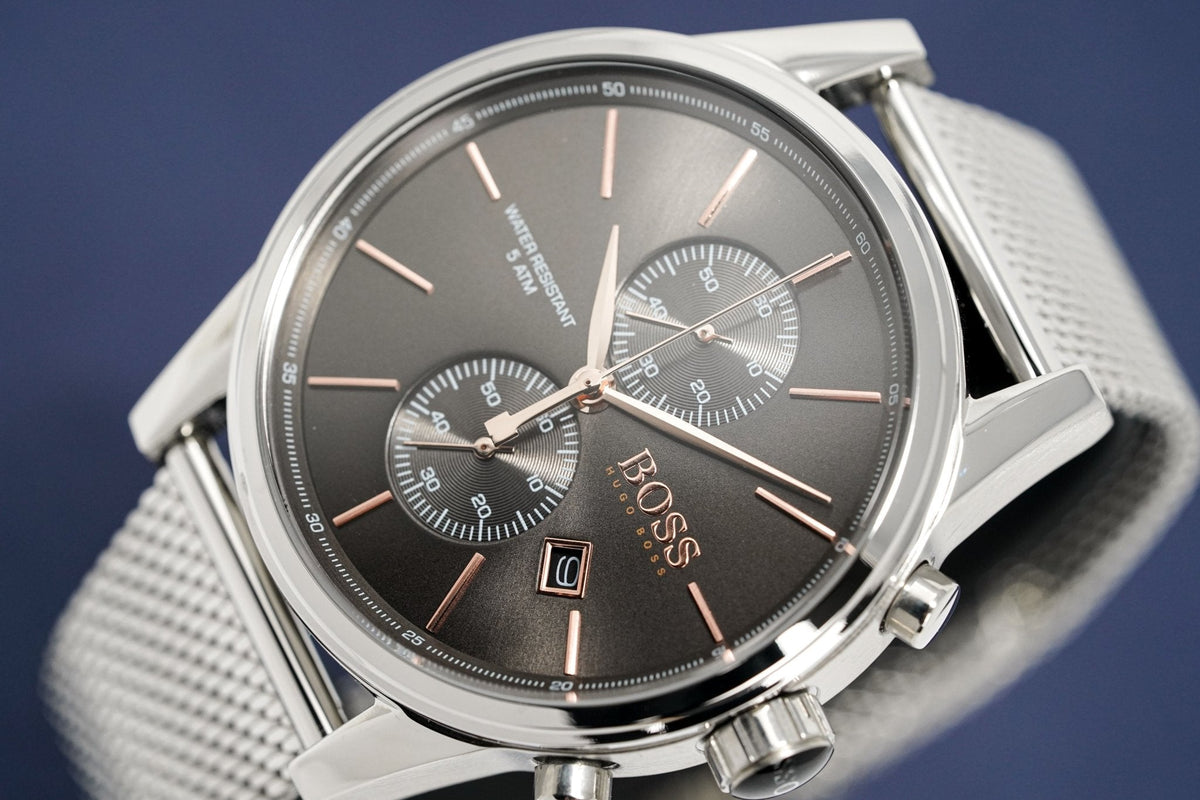 Hugo Boss HB1513440 Mens Jet Chronograph Grey Watch | FargoTime