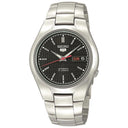 Seiko 5 SNK607K1 – Japanese Made 37mm Stainless Steel Automatic Watch, Silver Dial, Hardlex Crystal, Water Resistant, Oyster Bracelet