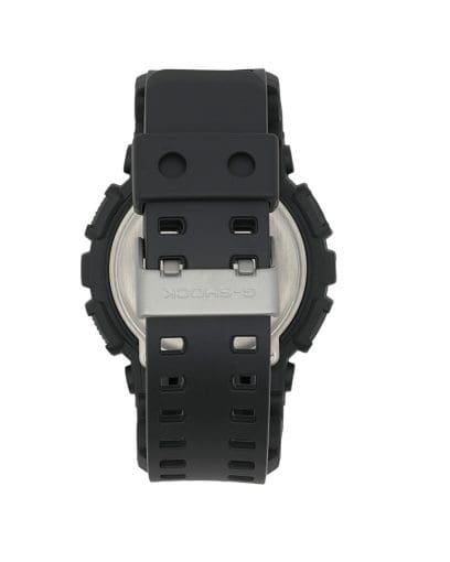 Casio G-Shock GA100MB-1A Watch | X-Large Matte Black, Red Accents, Analog-Digital, 200M Water Resistant
