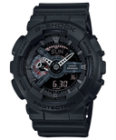 Casio G-Shock GA100MB-1A Watch | X-Large Matte Black, Red Accents, Analog-Digital, 200M Water Resistant