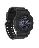 Casio G-Shock GA100MB-1A Watch | X-Large Matte Black, Red Accents, Analog-Digital, 200M Water Resistant