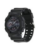 Casio G-Shock GA100MB-1A Watch | X-Large Matte Black, Red Accents, Analog-Digital, 200M Water Resistant