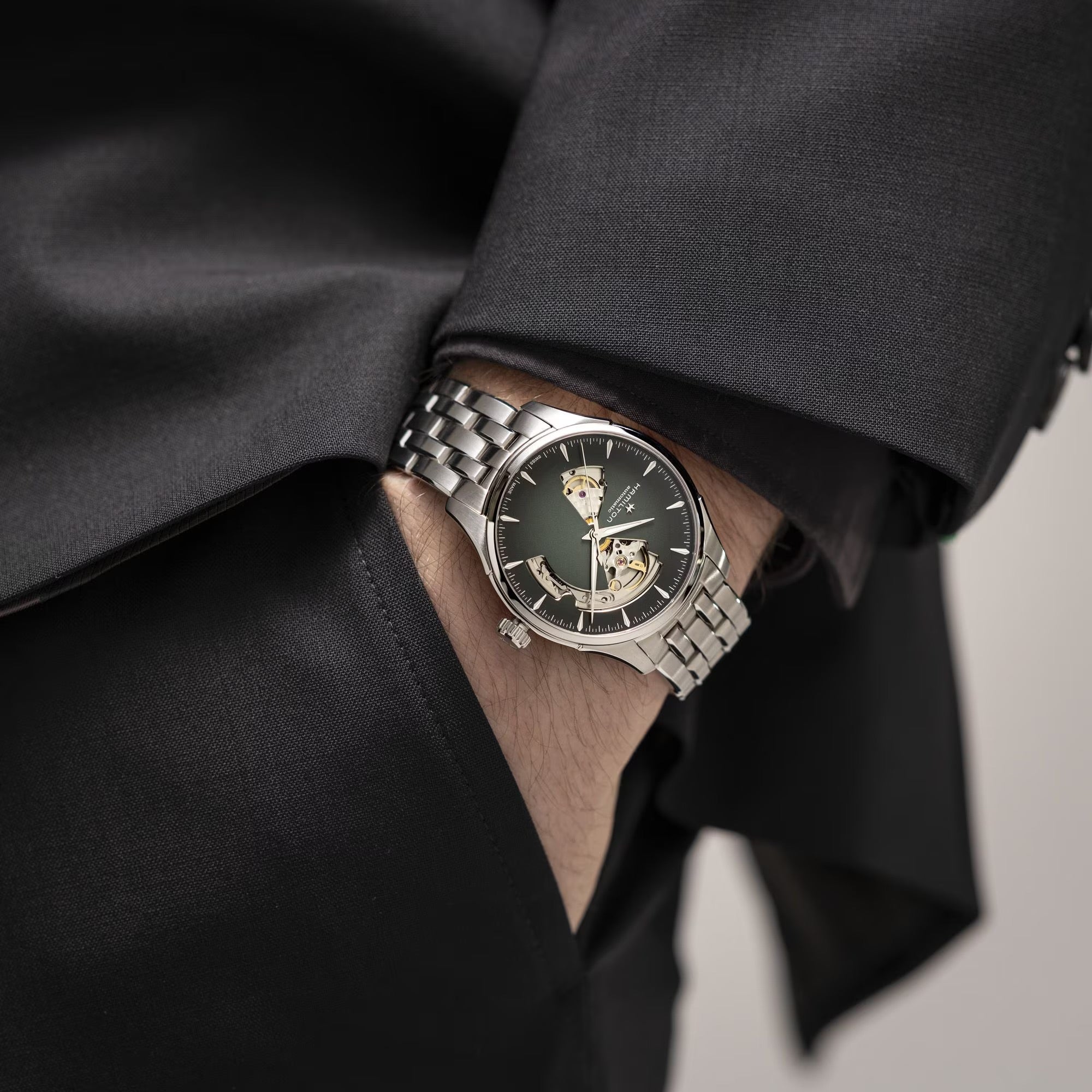 Hamilton Jazzmaster Open Heart Watch H32675160