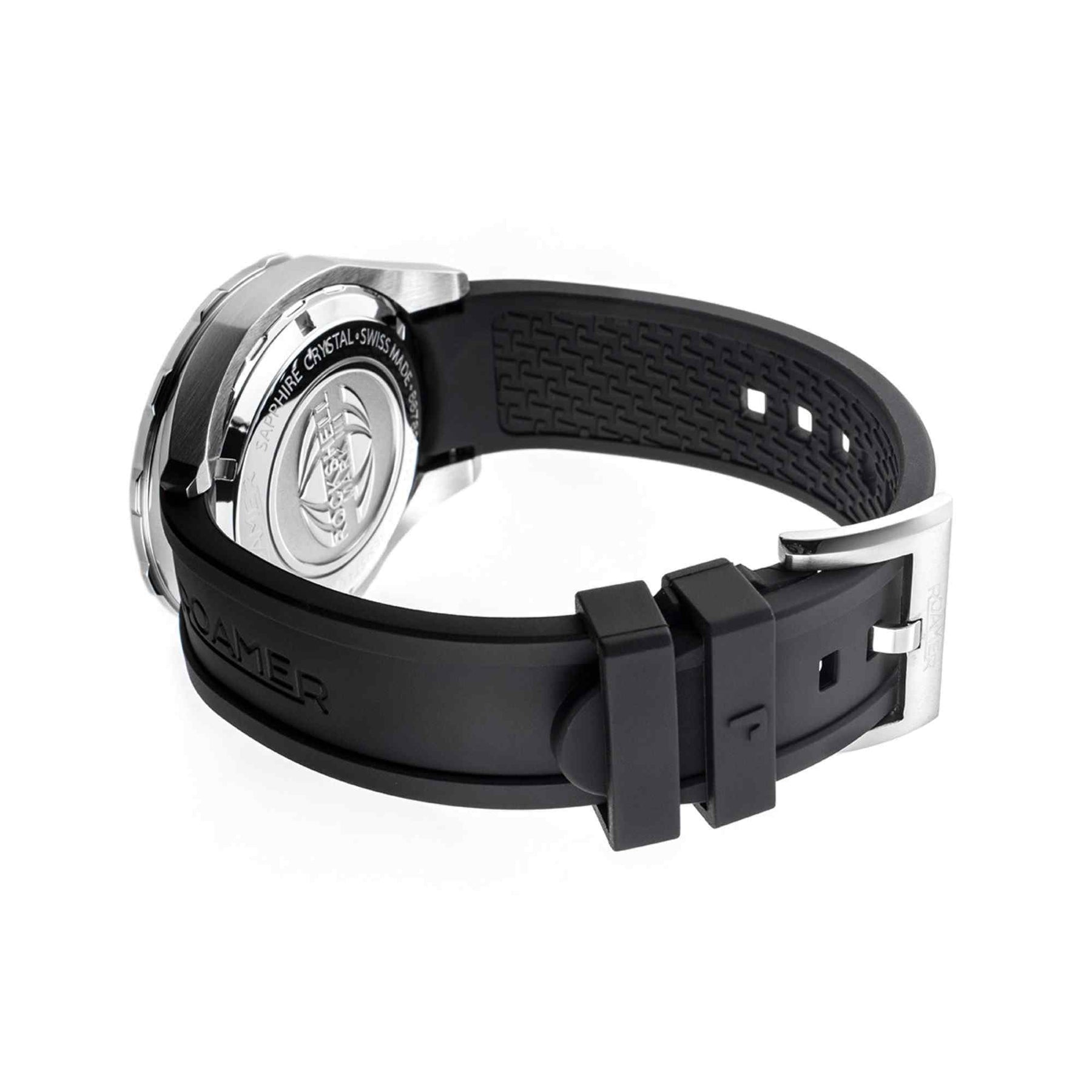 Roamer Rockshell Mark III Scuba 45mm Men's Watch – Swiss Made, Green Dial, 200M Water Resistance, Quartz Movement