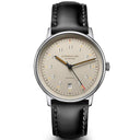 Sternglas LUMATIK 38mm Automatic Watch S02-LM26-BR02, Beige Dial, Sapphire Crystal, Bridle Black Leather Strap, 5 ATM Water Resistant