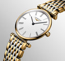 La Grande Classique De Longines  Ladies Yellow PVD Battery Watch L4.209.2.11.7