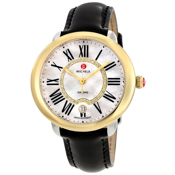 Michele Serein 36mm x 34mm Quartz Mother of Pearl Diamond-Set Ladies' Watch MWW21B000019