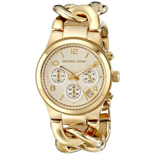 Michael Kors Runway Twist Gold Plated Chronograph MK3131 Womens’ Watch