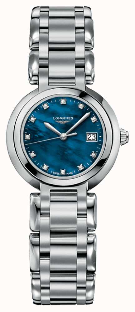 Longines Ladies' PrimaLuna Blue Mother Of Pearl Diamond Dial L81104986