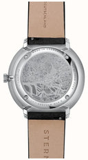 Sternglas Hamburg Automatic 42mm Watch S02-HH11-VI15, Graphite Satin-Finished Dial, Sapphire Crystal, Black Leather Strap, 5 ATM Water Resistant