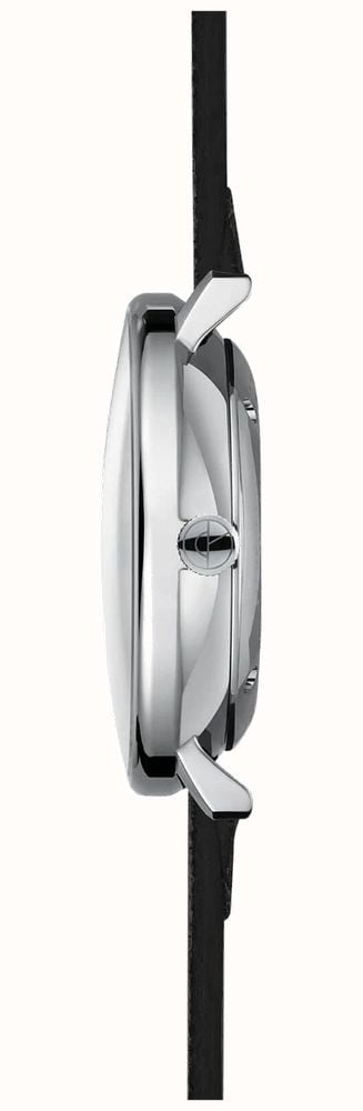 Sternglas Hamburg Automatic 42mm Watch S02-HH11-VI15, Graphite Satin-Finished Dial, Sapphire Crystal, Black Leather Strap, 5 ATM Water Resistant