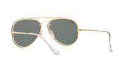 Ray-Ban Blaze Aviator Unisex Sunglasses In Gold Frames & Green Lenses RB3584N 9050/71 61-13