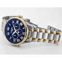 Roamer Superior Moonphase II 43 mm Men's Watch – Blue Dial, Stainless Steel Case & Bicolor Bracelet, Swiss Quartz Movement