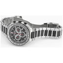 Roamer Power Chrono Men's Battery Watch – 44 mm Black Dial, Stainless Steel Bracelet, Swiss Quartz Movement