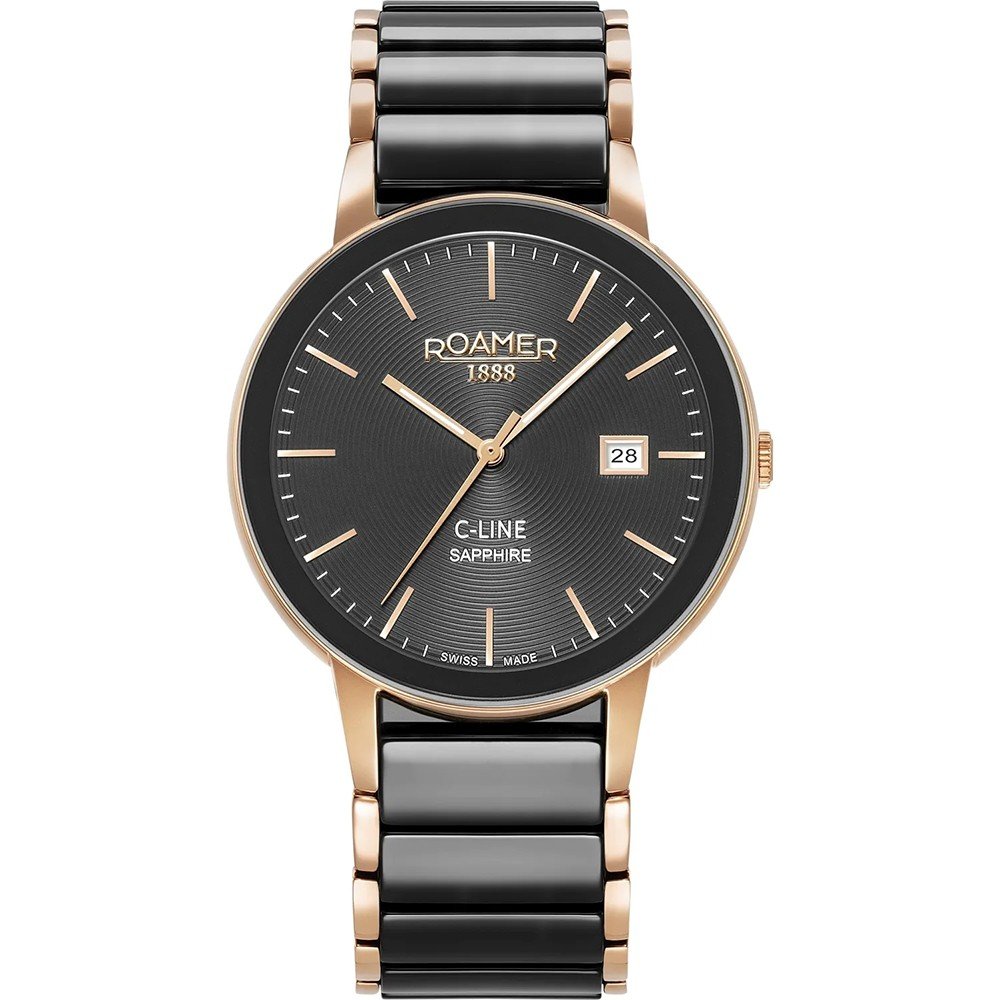 Roamer C-Line 997833 46 85 20 Watch - 41mm, Quartz Movement, Sapphire Crystal, 5 ATM Water Resistant