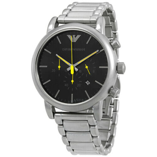 Emporio Armani Luigi 46mm Quartz Black Dial Men's Watch AR11324