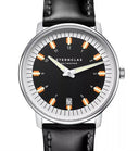 Sternglas EGOR 38mm Quartz Watch S01-EG03-BR02, Black Dial, Sapphire Crystal, Black Bridle Leather Strap, 5 ATM Water Resistant