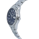 Seiko SUR347P1 – 36mm Blue Dial Quartz Watch, Stainless Steel, Sapphire Crystal, Day-Date Display, 100M Water Resistance