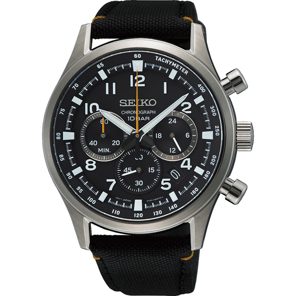 Seiko Chronograph Men's 43 mm Quartz Watch
