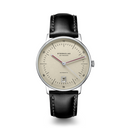 Sternglas NAOS AUTOMATIK Pro Oxford 38mm Automatic Watch S02-NAO26-MO01, Silver Dial, Sapphire Crystal, Modena Black Leather Strap, 5 ATM Water Resistant