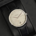 Sternglas NAOS AUTOMATIK Pro Oxford 38mm Automatic Watch S02-NAO26-MO01, Silver Dial, Sapphire Crystal, Modena Black Leather Strap, 5 ATM Water Resistant