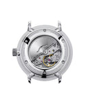 Sternglas NAOS XL 42mm Automatic Watch S02-NX01-PR07, White Dial, Sapphire Crystal, Premium Black Leather Strap, 5 ATM Water Resistant