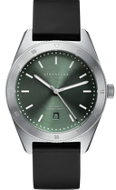 Sternglas MARUS 42mm Automatic Dive Watch S02-MA09-KA01, Green-Silver Dial, Sapphire Crystal, Black Rubber Strap, 20 ATM Water Resistant