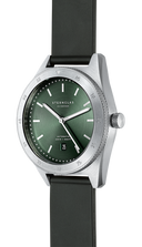 Sternglas MARUS 42mm Automatic Dive Watch S02-MA09-KA01, Green-Silver Dial, Sapphire Crystal, Black Rubber Strap, 20 ATM Water Resistant