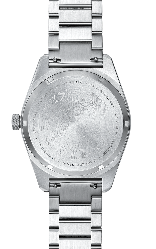 Sternglas MARUS 42mm Automatic Dive Watch S02-MA09-ME03, Green-Silver Dial, Sapphire Crystal, Stainless Steel Strap, 20 ATM Water Resistant