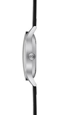 Sternglas ASTHET 40mm Automatic Watch S02-AS01-PR14, White Silver Dial, Sapphire Crystal, Premium Black Leather Strap, 5 ATM Water Resistant