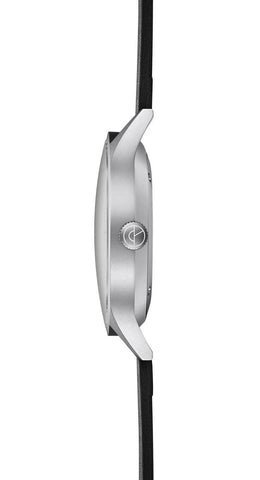 Sternglas ASTHET 40mm Automatic Watch S02-AS01-PR14, White Silver Dial, Sapphire Crystal, Premium Black Leather Strap, 5 ATM Water Resistant