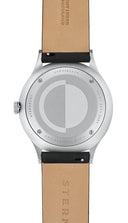 Sternglas ASTHET 40mm Automatic Watch S02-AS01-PR14, White Silver Dial, Sapphire Crystal, Premium Black Leather Strap, 5 ATM Water Resistant
