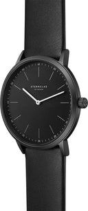 Sternglas MODESTO 40mm Quartz Watch S01-MO05-PR15, Black Dial, Sapphire Crystal, Premium Black Leather Strap, 3 ATM Water Resistant