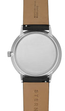 Sternglas MODESTO 40mm Quartz Watch S01-MO01-PR14, White Silver Dial, Sapphire Crystal, Premium Black Leather Strap, 3 ATM Water Resistant