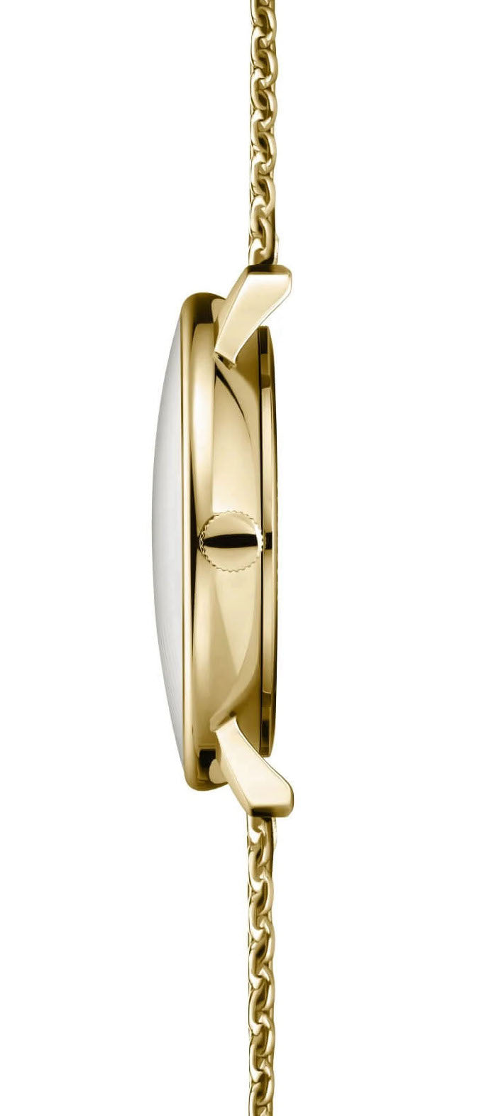 Sternglas NAOS Edition Vintage 38mm Quartz Watch S01-NAV14-MI08, Sepia-Satined Dial, Sapphire Crystal, Gold Milanese Strap, 5 ATM Water Resistant