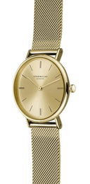 Sternglas Sinja 32mm Quartz Watch S01-SJ12-MI07, Gold Dial, Sapphire Crystal, Gold Milanese Strap, 5 ATM Water Resistant