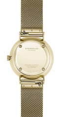 Sternglas Sinja 32mm Quartz Watch S01-SJ12-MI07, Gold Dial, Sapphire Crystal, Gold Milanese Strap, 5 ATM Water Resistant