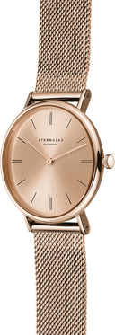Sternglas Sinja 32mm Quartz Watch S01-SJ13-MI09, Rose Gold Dial, Sapphire Crystal, Rose Gold Milanese Strap, 5 ATM Water Resistant