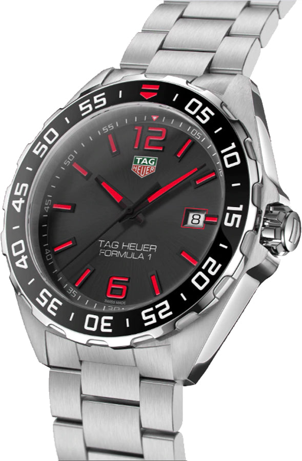 Tag Heuer Formula 1 Quartz Grey Dial Men's Watch WAZ1018.BA0842