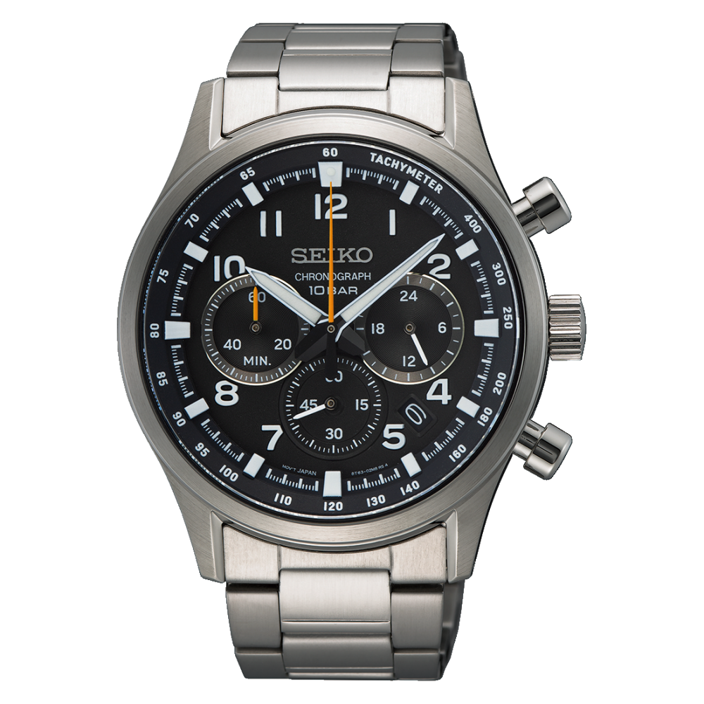 Seiko Chronograph Men's 43 mm Quartz Watch