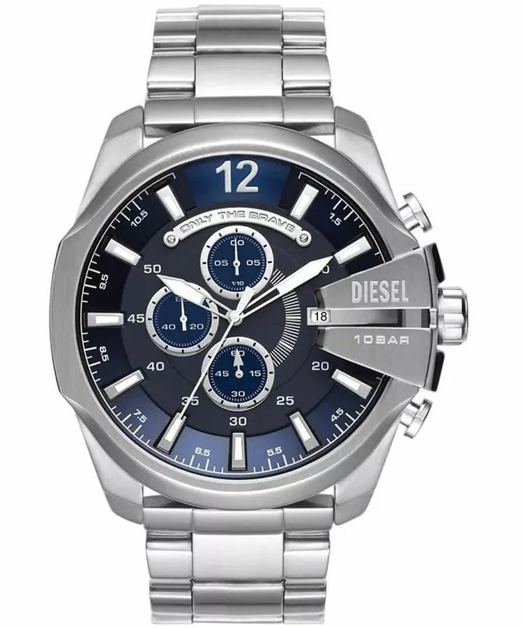 Diesel Mega Chief 51mm Quartz Navy Blue Dial Gents' Watch DZ4417