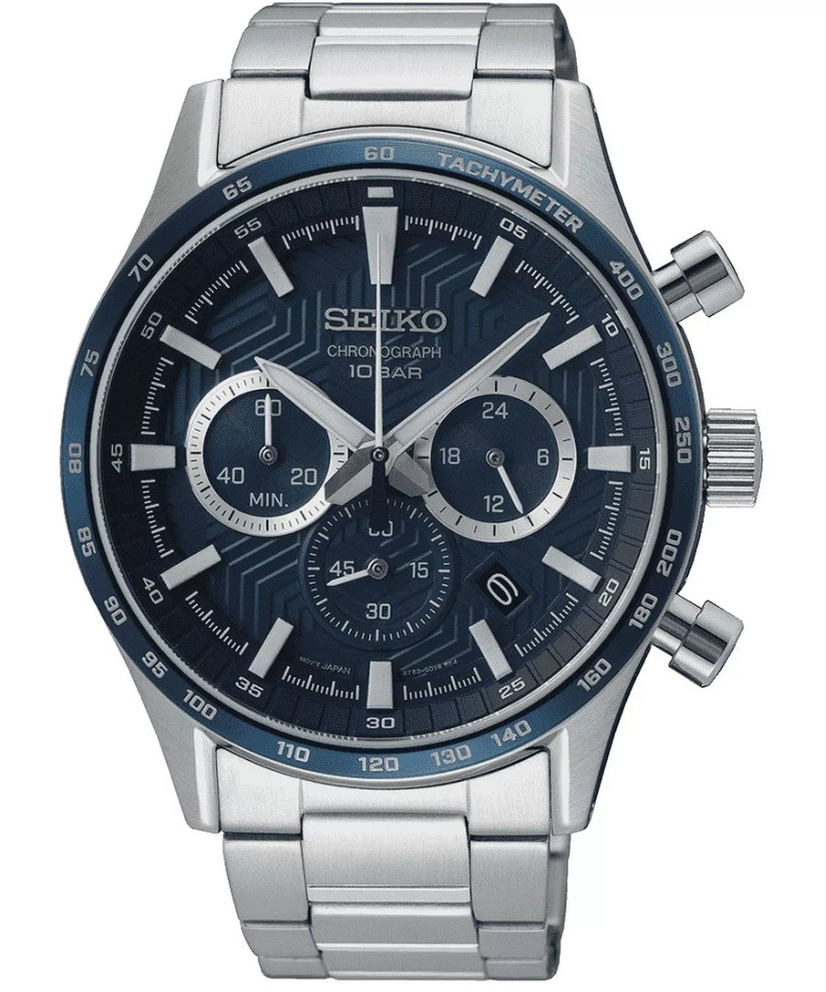 Seiko Chronograph SSB445P1 43mm Quartz Mens Watch
